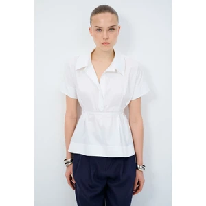 Geniş Kısa Kollu Bluz