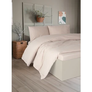 Fermuarlı Çantalı Çift Kişilik %100 Pamuk Saten Lastikli Çarşaflı Nevresim Takımı