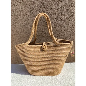 Elçiçek Homedecor Hasır Çanta,plaj Çantası
