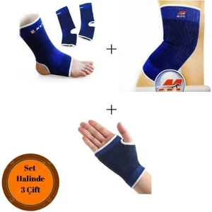 Sporcu El + Ayak + Dizlik Set