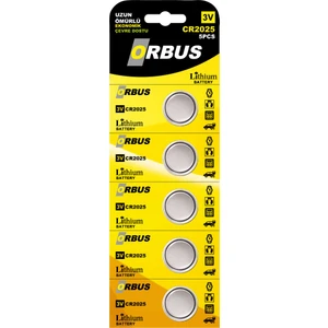 CR2025 Lityum Düğme Pil 3V 5’li Paket – Uzun Ömürlü Enerji