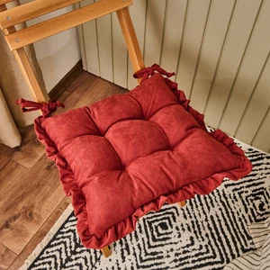 Soft Maia Sandalye Minderi - Kiremit - 40X40 cm