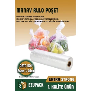 Manav Poşet Rulo Poşet Atlet Poşet Hışır Poşet Orta Boy