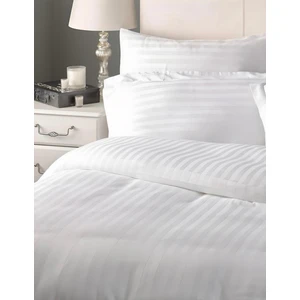 Çizgi'li Pamuk Saten | Tek Kişilik Lastikli Çarşaf Seti | Oteller Için Uygundur | %100 Pamuk