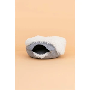 Peluş Donut Kedi Yatağı - Peluş Donut Kedi Tüneli