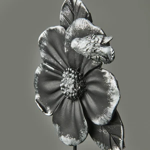 Deco Fiore Dekor - Siyah / Gümüş - 32 cm