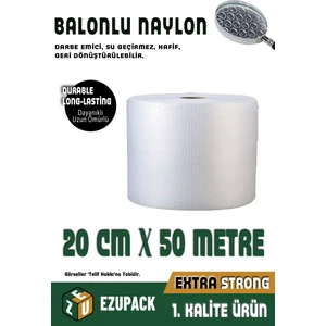 Balonlu Naylon Patpat 20CMX50MT 1 .sınıf Balonlu Poşet Patpat Havalı Naylon Pat Pat Ambalaj