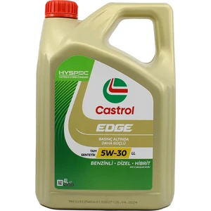 Edge 5W30 Ll 4 Lt Tam Sentetik Partiküllü Motor Yağı
