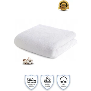 1 Adet | Pamuklu, Beyaz El Havlusu | El, Yüz, Baş Havlusu | Spa ve Otel Havlusu, (50X90 Cm)