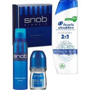 Klasik 100ML Parfüm + 150ML Deo + 50 ml Rolon + Head&shoulders Klasik Bakım 2in1 Şampuan 625 ml