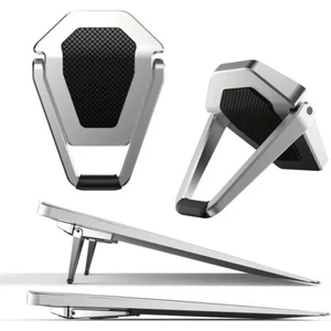 Yapışkanlı 2 Adet Metal Laptop Standı Notebook Yükseltici Stand Masaüstü Laptop Tutucu Stand