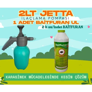Jetta 2lt Ilaçlama Pompası - Baitfuran Ul 450ML( Karasinek - Arı Haşere Öldürücü Hazır Sprey )