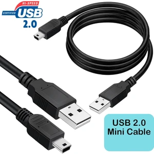 5 Metre 5mt Ps3 Kol Şarj Kablosu 5pin Mini USB Usb5-Pin 2.0 Erkek A Mini 5 Pin B Piramit Uç Mp3 Mp4 Çalar Araba Dvr Gps Dijital Kamera Kablosu