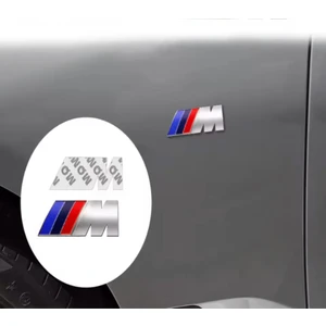 Yan Çamurluk Bmw M Logo Metal Amblem ( 2 Adet )