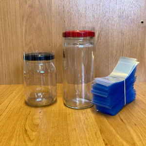 Şişe Kavanoz Emniyet Garanti Bandı 53 mm Ağız Uyumlu  Şişe Emniyet Bandı x 100 Adet