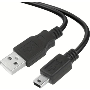 1.5 Metre 1.5mt USB Şarj Veri Kablosu 2.0 A Erkek Mini B 5 Pin 5 P T Bağlantı Noktası Miniusb Cihazlar Için Mp3 Mp4 Kamera Cep Telefonu Sabit Disk Bilgisayar Kablosu