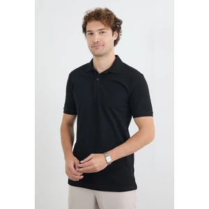 Basic Polo Yaka Yarım Düğmeli Tişört