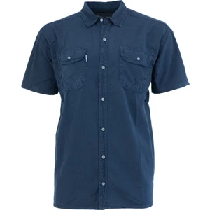 Erkek Yazlık Kot Gömlek Kısa Kollu Çift Cepli %100 Saf Pamuk Kumaş Rahat Kesim Tam Kalıp