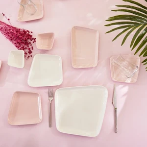 Naomi Pink 26 Parça 6 Kişilik Kahvaltı Takımı