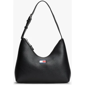 Kadın Pebble Grain Omuz Çantası - Siyah