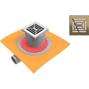Master x Yalıtımlı Noktasal Su Gideri 10X10 P. Bakır Yndn