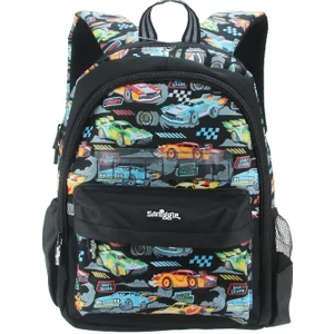 Avustralya Smiggle Children's Schoolbag Boys Black Flame Racing Modelleme Sırt Çantası 14 Inç Çocuk Isim Çantalar Mektup Cardcolor: Cüzdan (Yurt Dışından)