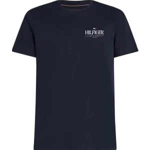  Erkek Hilfiger Stack Logolu T-Shirt - Lacivert