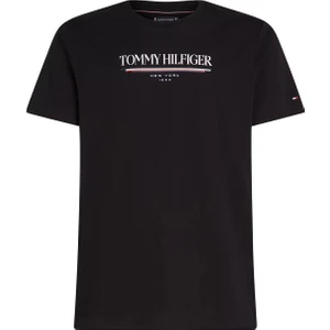 Erkek Th Brand Love Hilfiger Tee – Siyah