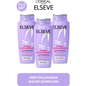L' Oreal Paris 3'lü Elseve Hydra  [ Hyaluronik ] Nem Dolduran Şampuan 300ml