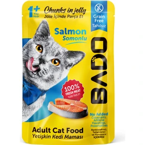 Yetişkin Yaş Kedi Maması Parça Somon Balıklı 85 Gram