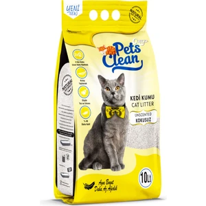Pets Clean Kedİ Kumu Natural (Kokusuz) 10LT