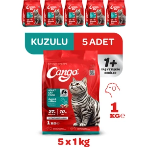 Yetişkin Kedi Maması Kuzu Etli 1 kg 5'li