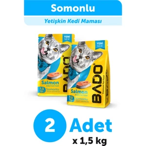 Yetişkin Kedi Maması Somonlu 1,5 kg x 2 Paket