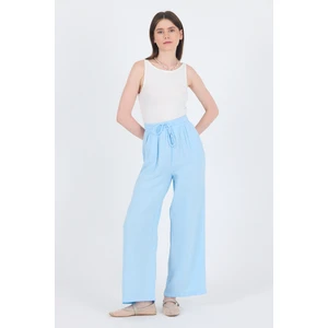 Bebe Mavi %100 Pamuk Müslin Palazzo/bol Paça Pantolon 8056A