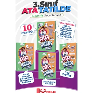 Ata Yayıncılık  Tatilde Tatilde Seti 3. Sınıf (4. Sınıfa Geçenler)