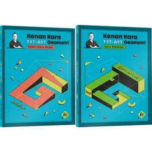 Kr Akademi Yayınları Kenan Kara İle TYT - AYT Geometri Video Ders Kitabı ve Soru Bankası Seti