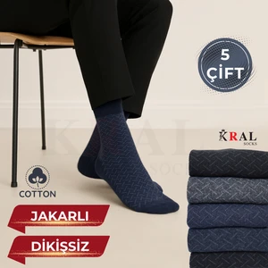 Kral Socks Erkek Çorap Cotton Dikişsiz Jakarlı Mevsimlik Uzun Çorap