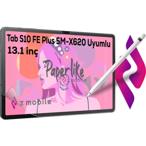 Samsung Galaxy Tab S10 Fe Plus 13,1 SM-X620 Paperlike Ekran Koruyucu Esnek Kağıt Hissi Paper Like