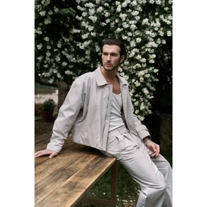 Sergio Düğmeli Gri Erkek Pantolon