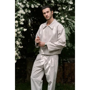 Sergio Kemer Detay Gri Erkek Ceket