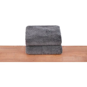 Gri Organik VEGAN900 Gsm El Havlusu 2 Adet 30X50CM