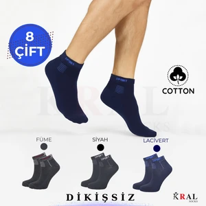 Kral Socks Yeni Sezon Erkek 8 Çift Pamuklu Parfümlü Yıkamalı Çorap