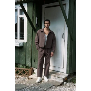 Sergio Düğmeli Kahve Erkek Pantolon