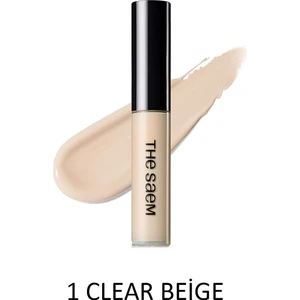 The Saem Uzun Süre Kalıcı Likit Kapatıcı Cover Perfection Tip Concealer - Clear Beige