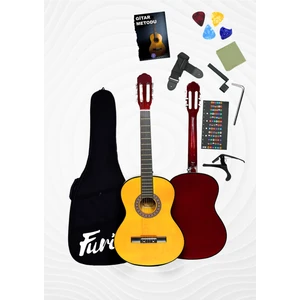 CG-3902Y Klasik Gitar 4/4 Yetişkin Boy Sap Ayarlı Full Set - Sarı
