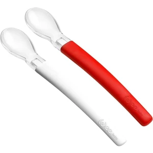 Wee Baby Silikon Uçlu 2'li Kırmızı-Beyaz