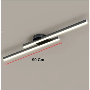 Çizgi Aydınlatma Mikro Aydınlatma Modern Samsung Ledli Modern Tavan Koridor Aydınlatması İkili Lineer Avize Armatür siyahkasa Günışığı