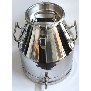 Favo Agro Zeytinyağı Güğümü - Musluklu - Paslanmaz Çelik - Klips Kapaklı