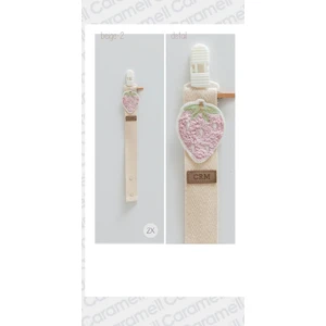 My Baby Kumsal Basic Çilekli Bej Emzik Askısı 1981 