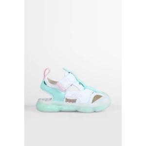 332.B25Y.217 Live Beyaz Işıklı Kız Çocuk Sandalet